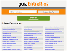 Tablet Screenshot of laguiaentrerios.com.ar